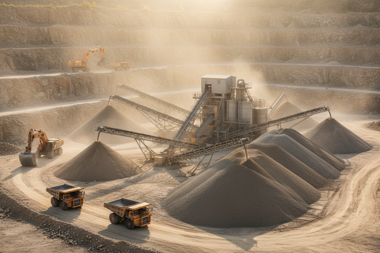 Where aggregates / quarry operators use metal detection